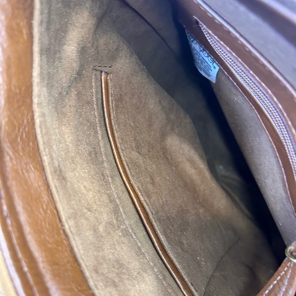 Rafaella Brown and Tan Leather Fringe Bag (H) - Picture 10 of 10